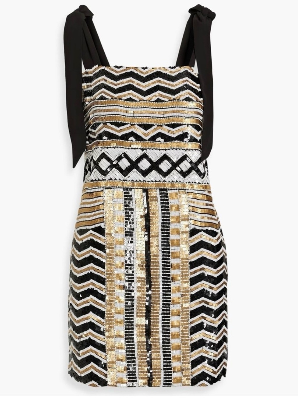 Veronica Beard Meryl Sequined Crepe De Chine Mini Dress In Bronze Multi Size 6